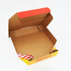 E Flute Pizza Delivery box Corrugated Pizza Box Cmyk Custom Printed Tailored foold delivery box