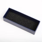 Grey Board Small Rigid Gift Boxes With Lids Black Sponge FCS